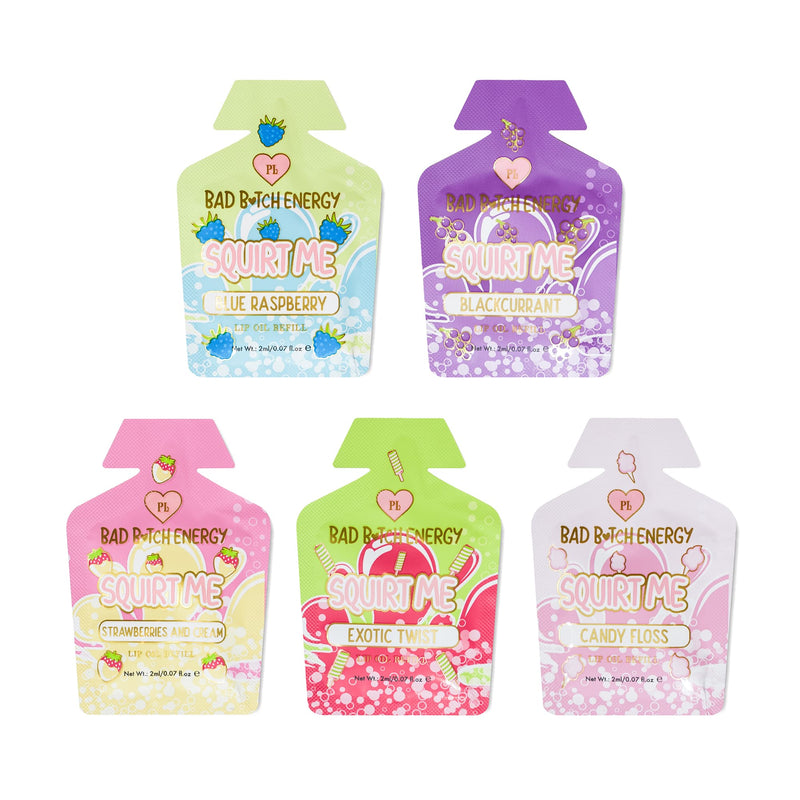 Squirt Me Lip Oil Refill Sachet Packs 2ml